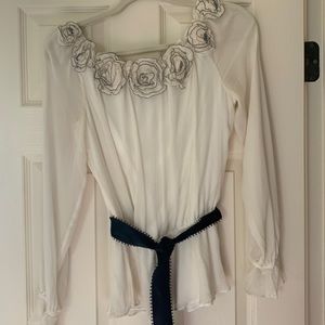Adrianna Papell Evening Essentials 100%silk blouse